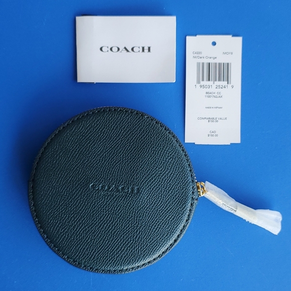 🧜‍♀️TRADED🧜‍♀️🎉10xHP🎉Coach Beach Postcard Coin Case - Picture 4 of 15